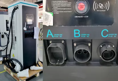 Комбинированное зарядное устройство для электромобилей AC/DC Chademo